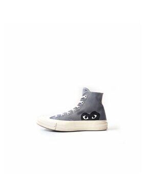 Comme Des Garcons PLAY Gray Converse High Top Sneakers Womens Size 6